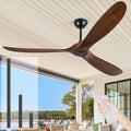 ZIMOFLL Deckenventilator, 183 cm, Weiss, ohne Licht, grosser ohne Licht, Nassbewertung, Outdoor-Deckenventilatoren für Terrassen
