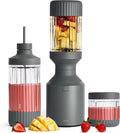Beast Standmixer, 1200 W, Schwarz, Smoothie Maker Hochleistungsmixer mit 3 Tritan Mixbechers, Eis und Shakes