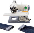 Blindstichmaschine, Schwarz, Tragbare Blindstich-Saummaschine, professionelle Näh- und Stickmaschine mit Doppelnadeln