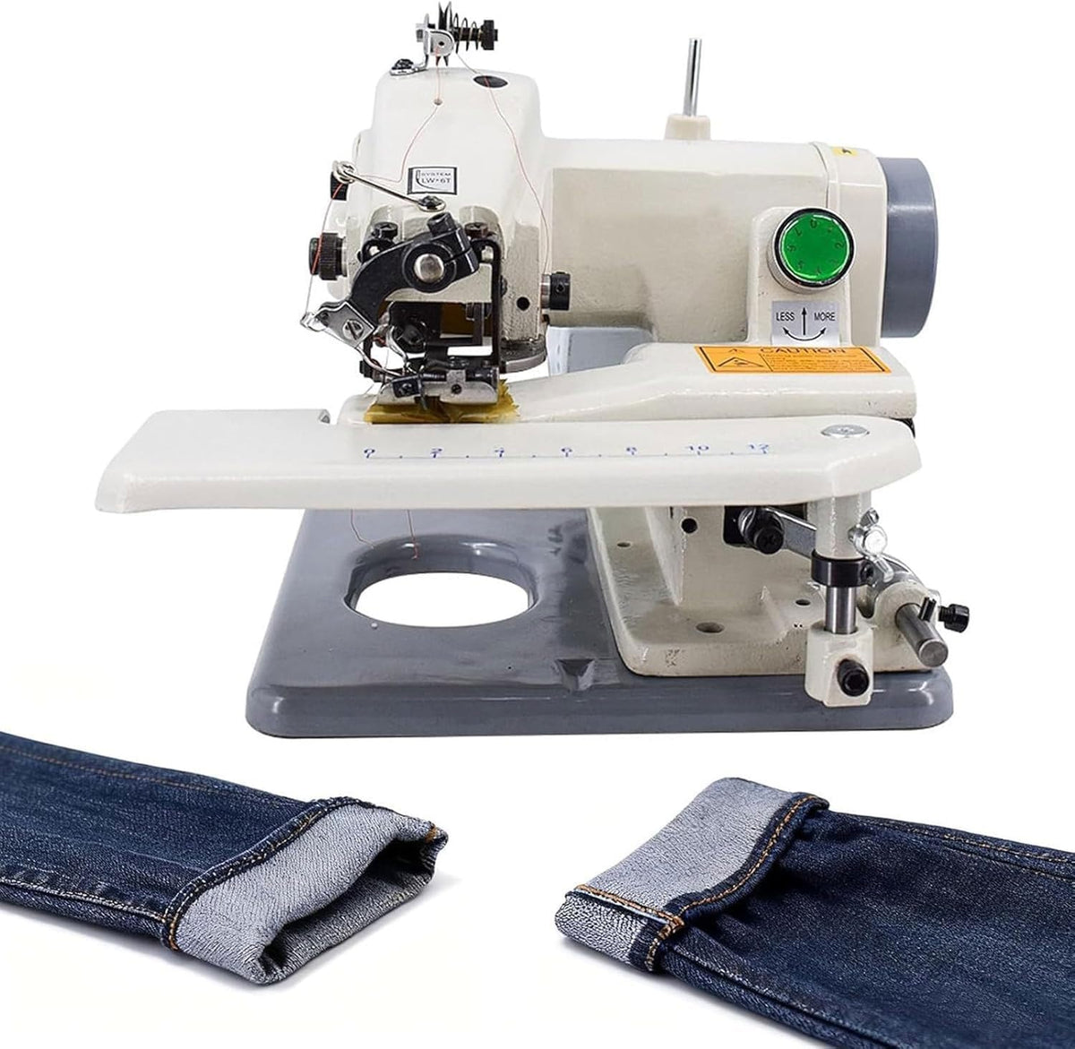 Blindstichmaschine, Schwarz, Tragbare Blindstich-Saummaschine, professionelle Näh- und Stickmaschine mit Doppelnadeln