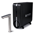 OsmoFresh Wasserhahnfilter, 1,8l, Schwarz, Osmoseanlage FlowOne+ /min, Heisswasser bis 95°C, extrem leise, 5in1 Umkehrosmose Filterung