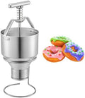 Generisch Monitor, 3 L, Silber, Manuelle Donut Depositor Kapazität, Edelstahl Doughnut Maker mit Ständer, Einstellbare Dicke Kontrolle