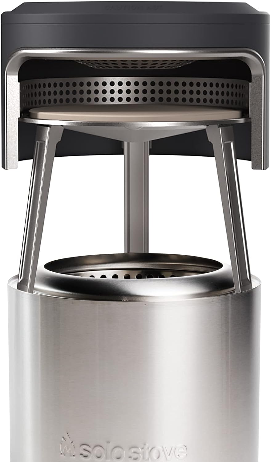 Solo Stove Pizzaofen, Schwarz, Ranger Pi Fire