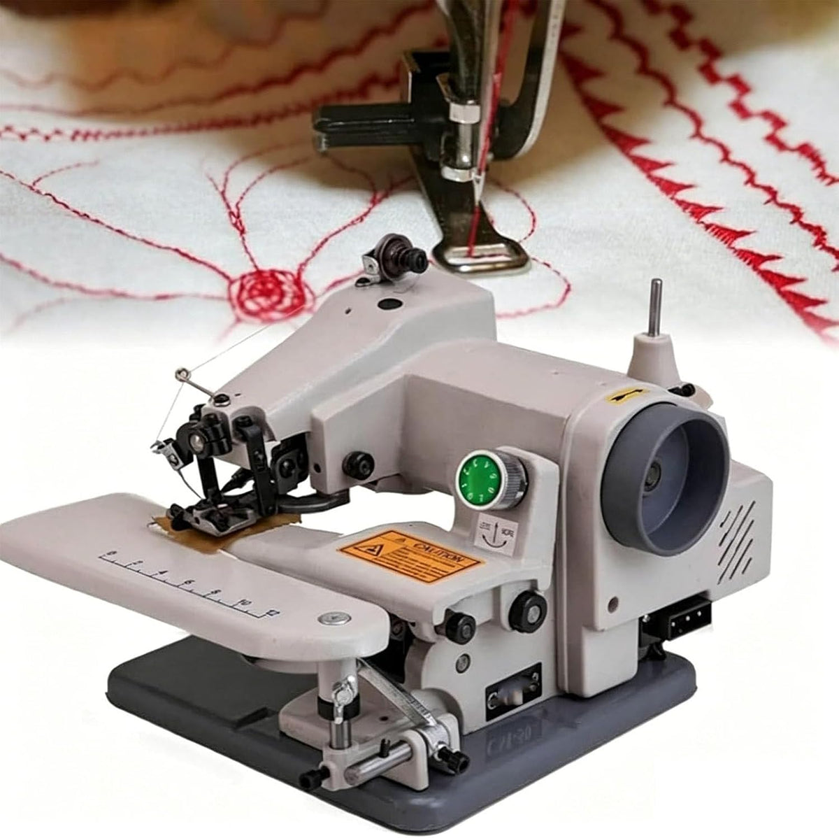 YXYLJOZ Blindstichmaschine, Grau, Blindstich-Nähmaschine, tragbare Blindstich-Saummaschine, Tisch-Blindstich-Saummaschine mit 1200 Stichen pro Minute