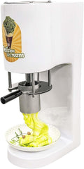 Lissontine Eismaschine, 28–40 l/h, 80w, Edelstahl + ABS-Kunststoff, Weiss, Gewerbliche Spaghetti, Für Dessertbar Mit 4 Formen