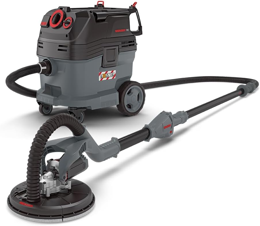 MENZER Tellerschleifer, Schwarz, Trockenbau Schleifsystem Dustfree mit LHS 225 VARIO + VCL