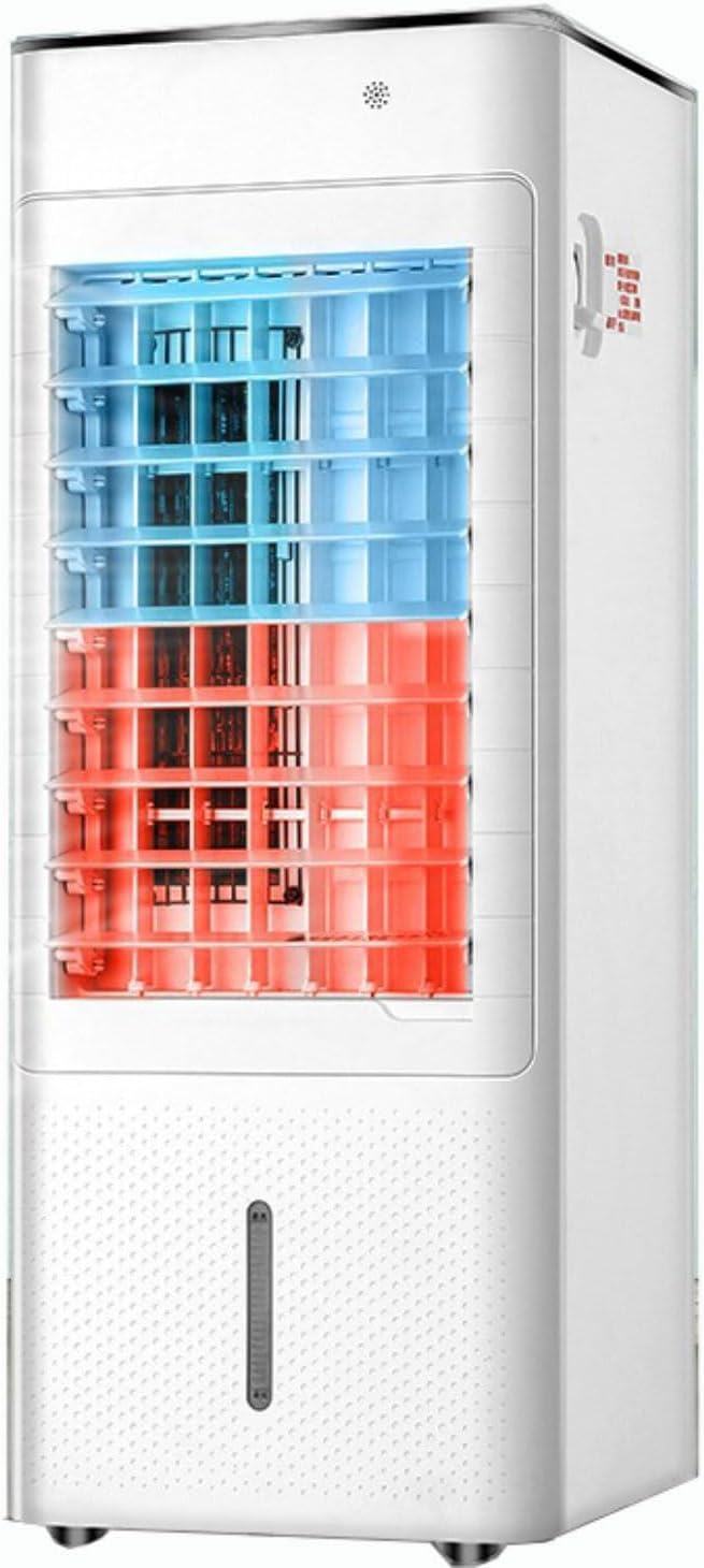 Mobiles Klimagerät, Weiss, Tragbare 4-in-1 Klimaanlage, Heizung, Verdunstungsluftkühler mit Luftbefeuchter, 12-Stunden-Timer