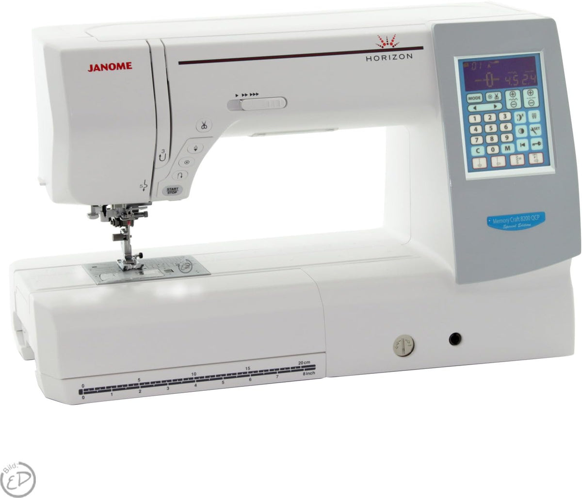 Janome Nähfüsse, Schwarz, Horizon Nähmaschine MC 8200 QCP Special Edition