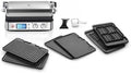 Braun Elektrische Tischgrills, Braun, MultiGrill 9 CG 9047 Kontaktgrill mit Grill-, Flach- und Waffelplatten, Grillpositionen: Kontakt