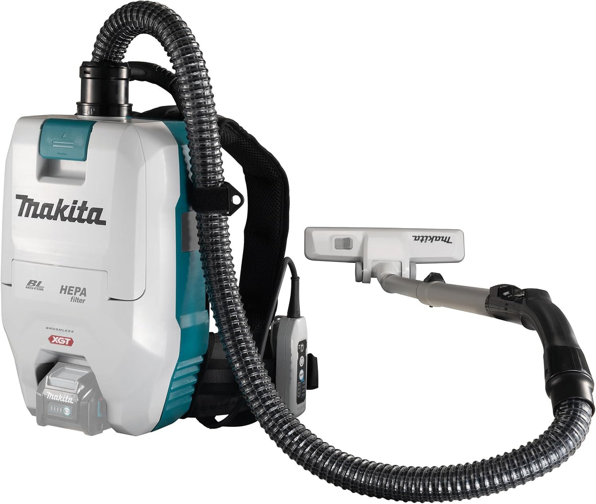 Makita Stabstaubsauger, 40 V, Schwarz, VC008GZ Akku-Rucksackstaubsauger max. (ohne Akku, ohne Ladegerät)