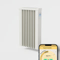 AeroFlow Elektroheizkörper, Braun, Elektroheizung mit Schamotte Speicherkern FlexiSmart Pro