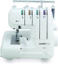 GLAESER Einfache Nähmaschinen, Schwarz, GLAESERhome Nähmaschinen Bundle, Anfänger & Overlock, Einfache Handhabung