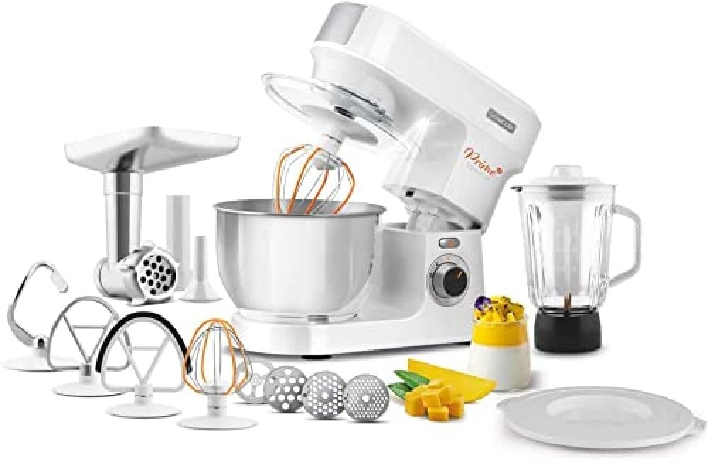 SENCOR Tischbohrmaschinen, 1000 W, Silber, Multifunktions-Küchenmaschine, Hoch ausgestattet, Leistungsstarker Mixer