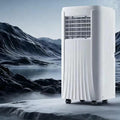9000 Mobiles Klimagerät, Weiss, BTU Tragbare Klimaanlage, Energieeffiziente 3-in-1-Kühlung & Luftentfeuchter, Geräuscharm mit Fernbedienung
