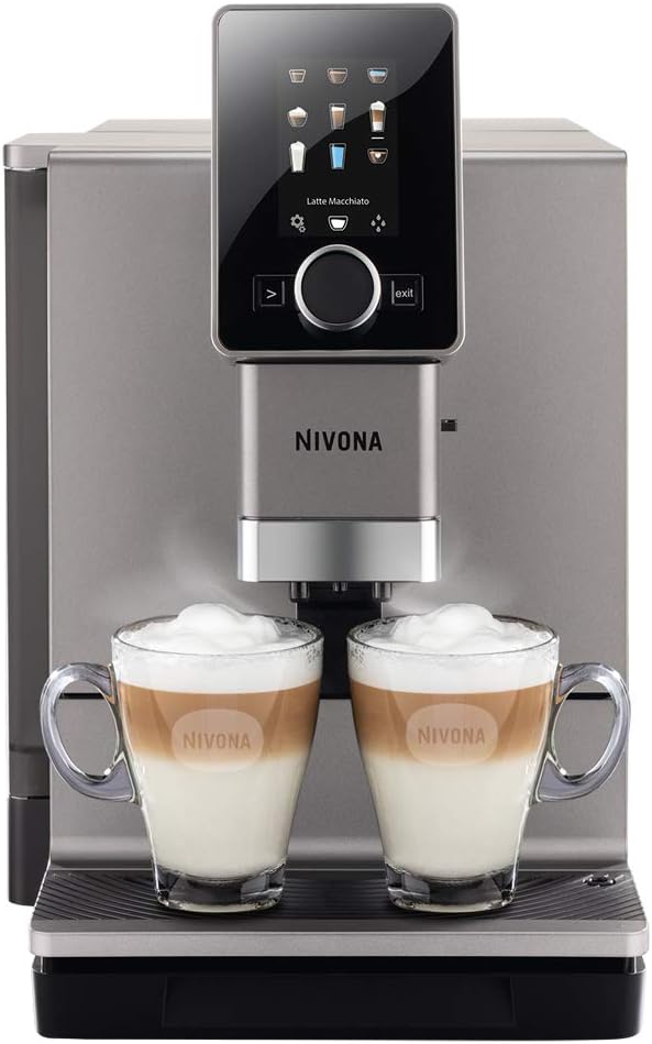 Nivona Kaffeevollautomat, Schwarz/Silber, NICR930 NICR 930 titan/chrom