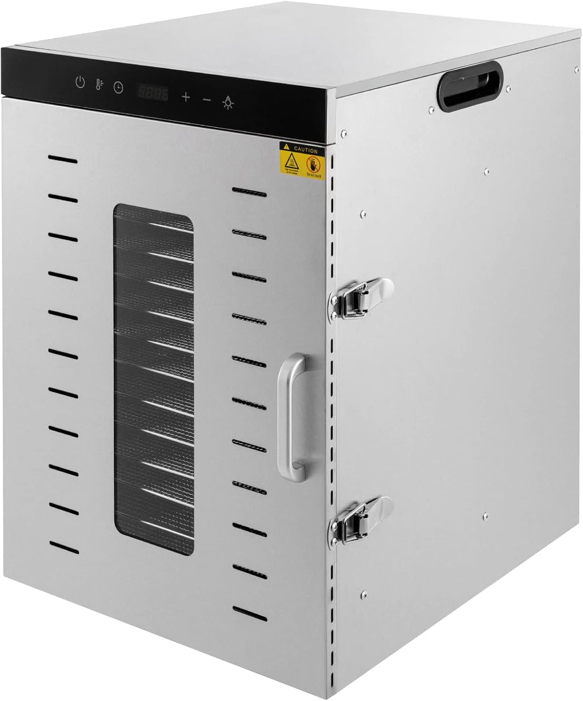 Garbenat Dörrautomaten, 1500 W, 220 V, Edelstahl, Silber, 16-Etagen Dörrautomat Edelstahl Dehydrator Elektrische