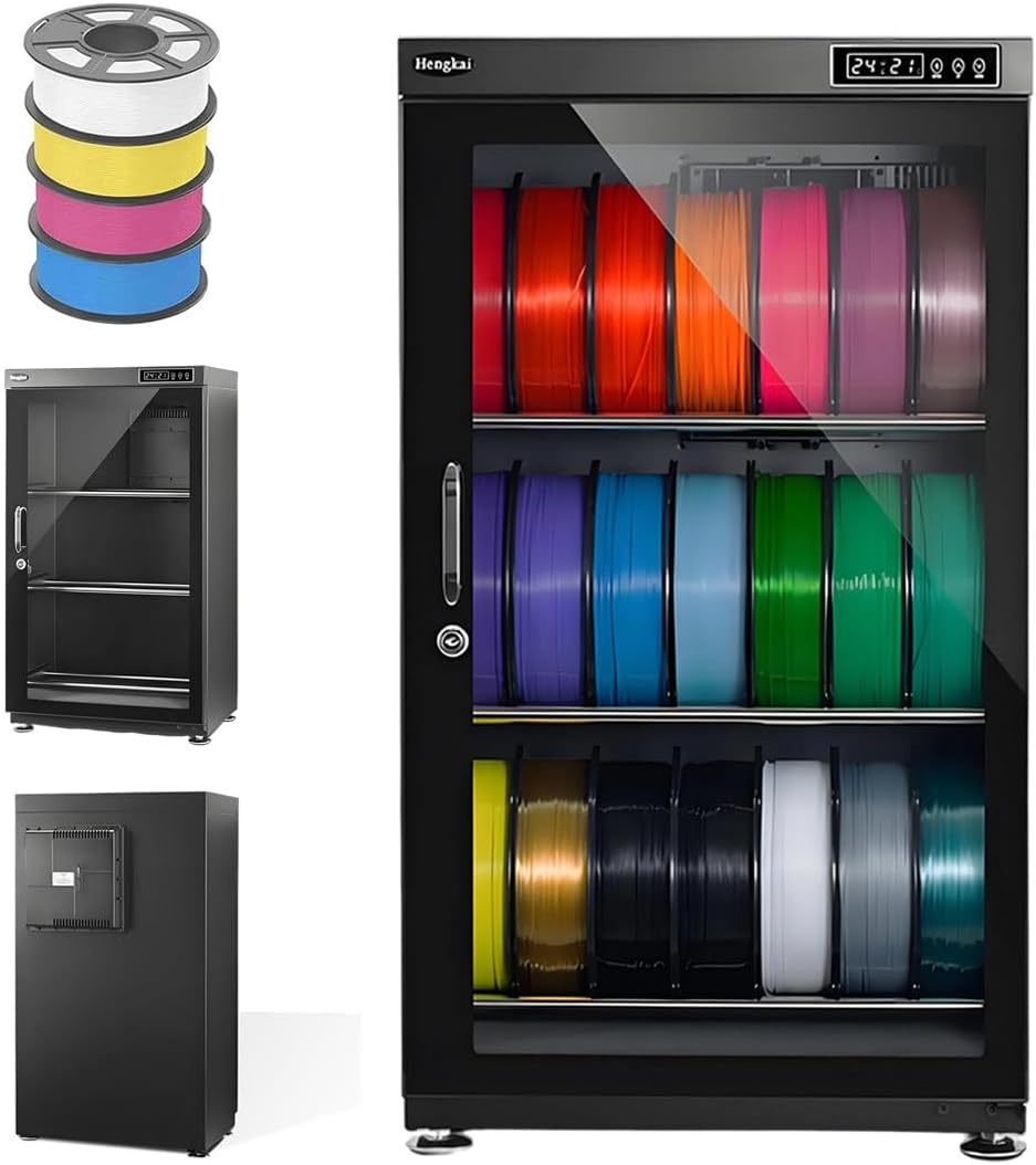 QianCruxtacy Kamera, 100 L, 8w, Transparent, Elektronischer Trockenschrank Für Kameraobjektive Und, Tür Aus Gehärtetem Glas Mit Magnetdichtung