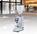 JINTVO Kaffeemaschine, 200 W, 60 Mm, Silber/Weiss, Hochleistungs-Elektrische 19-Gang-Kaffeemühle, Touch-Timer-Funktion