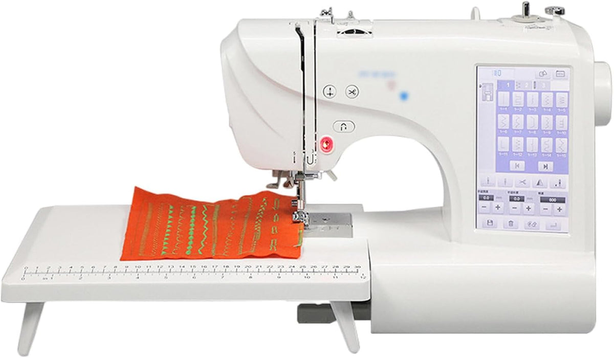 vnmudzeo Nähmaschinen, Schwarz, Tragbare NäHmaschine, Computergesteuerte SticknäHmaschine, 7-Zoll-Touchscreen-Display