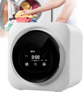 ZGYOZMNG Waschmaschine, 3,5 l, Silber, klein, freistehend, zur Wandmontage, Trommel aus Edelstahl, LED-Touchpanel