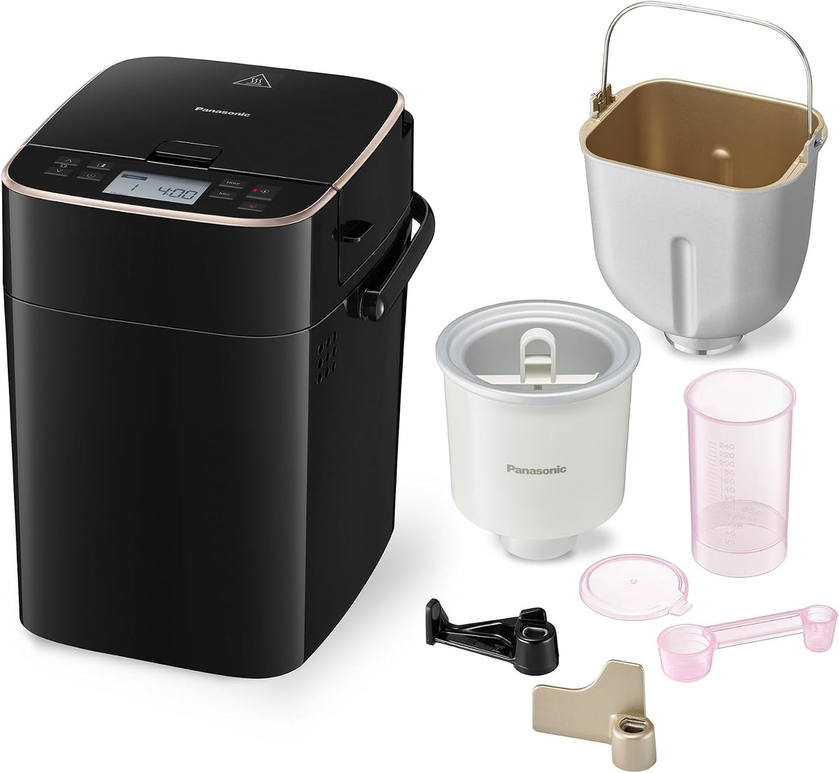 Panasonic, 0,5 kg, Schwarz, SD-PMC100NXE Brotbackautomat, 34 Menüs