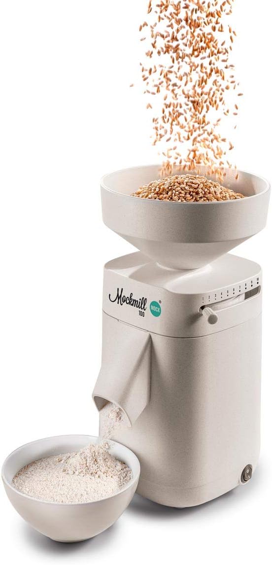 Mockmill Elektrische Getreidemühlen, Schwarz, 200 mit 600 Watt Getreidemühle