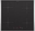 Oranier Kochfeld, 60 cm, Silber, Induktion Glaskeramik Matt mit 2 Seitenleisten Edelstahl -, Touch Control, Booster