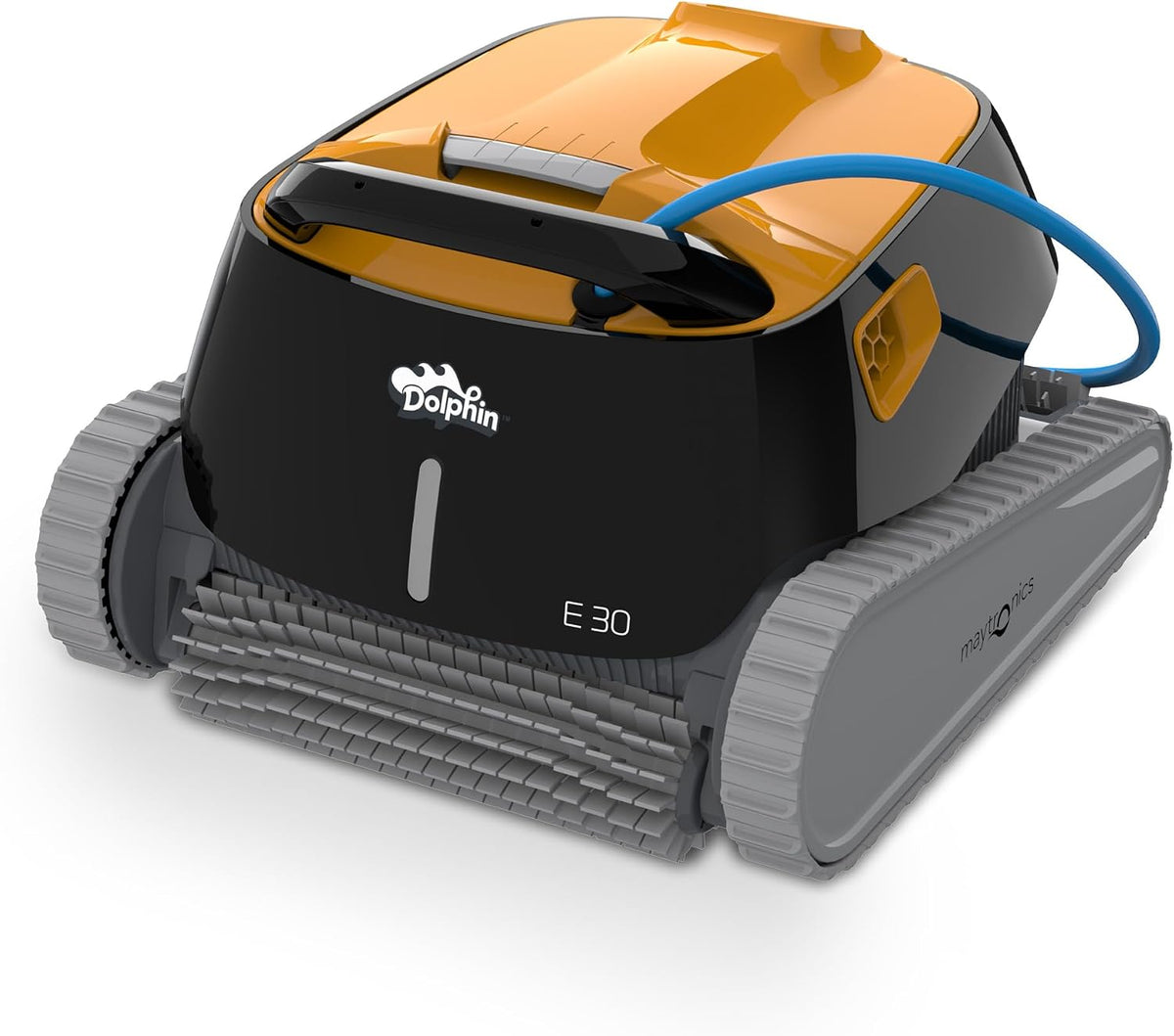 Dolphin Poolroboter, 12 m, Grau, E30 Automatischer Poolreiniger mit Kabel - Boden und, Eingelassene Pools bis zu
