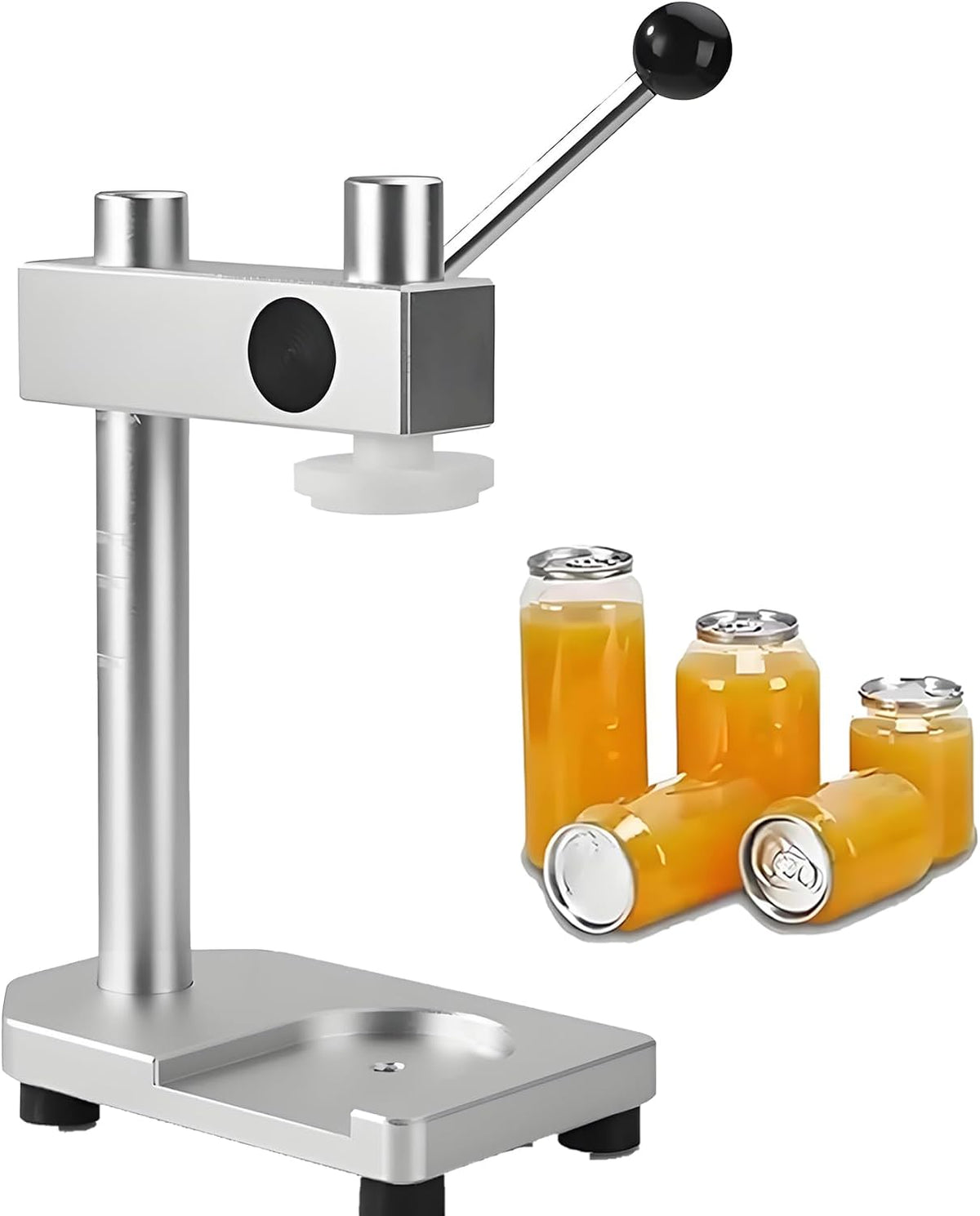 Handelsübliche Tütenverschlussutensilien, 170 mm, 55 mm, Transparent, Blechdosen-Nähmaschine, manuelles Glasversiegelungswerkzeug mit festem Boden