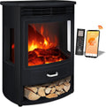 KESSER Elektrokamin, 1900 W, Schwarz, ® Prio mit Heizung Heizlüfter Fernbedienung WiFi App 950/