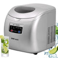 Syntrox Germany Eiswürfelmaschine, 15 kg, Silber, Eiswürfelbereiter Eiswasser Edelstahl Bolavi, Eiswürfel pro Tag