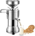 GLBMXDD Standmixer, 25 kg, Silber, Gewerblicher Sojamilchbereiter mit Schlackenabscheidung, grosser Sojamilchbereiter aus Edelstahl