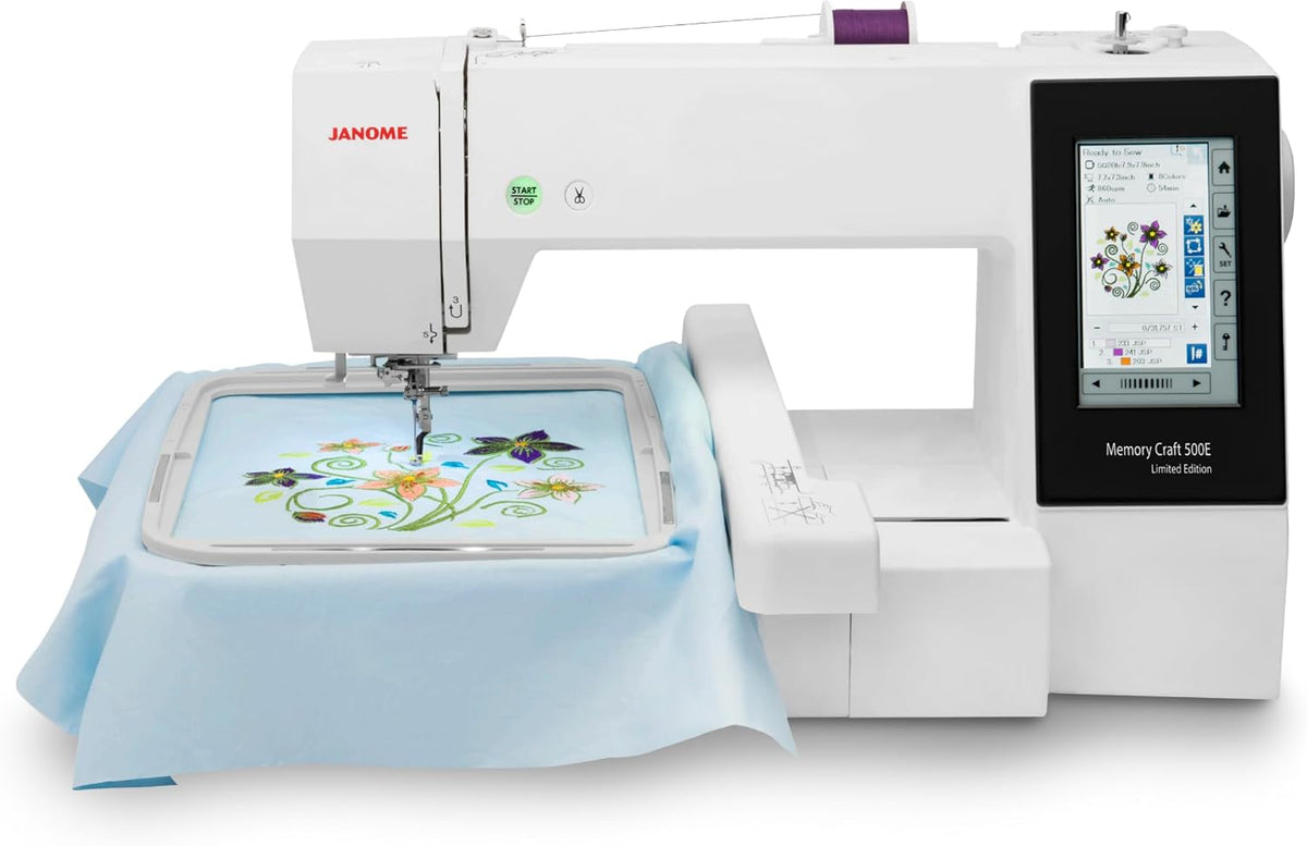Janome Stickmaschinen, Schwarz, Memory Craft 500e LE Stickmaschine