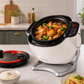 smafoseedding Universalzerkleinerer, 2000 W, 6 l, Grau, Gewerbliche Küchenmaschine Mit, Fassungsvermögen, Automatischer Trommel-Bratroboter