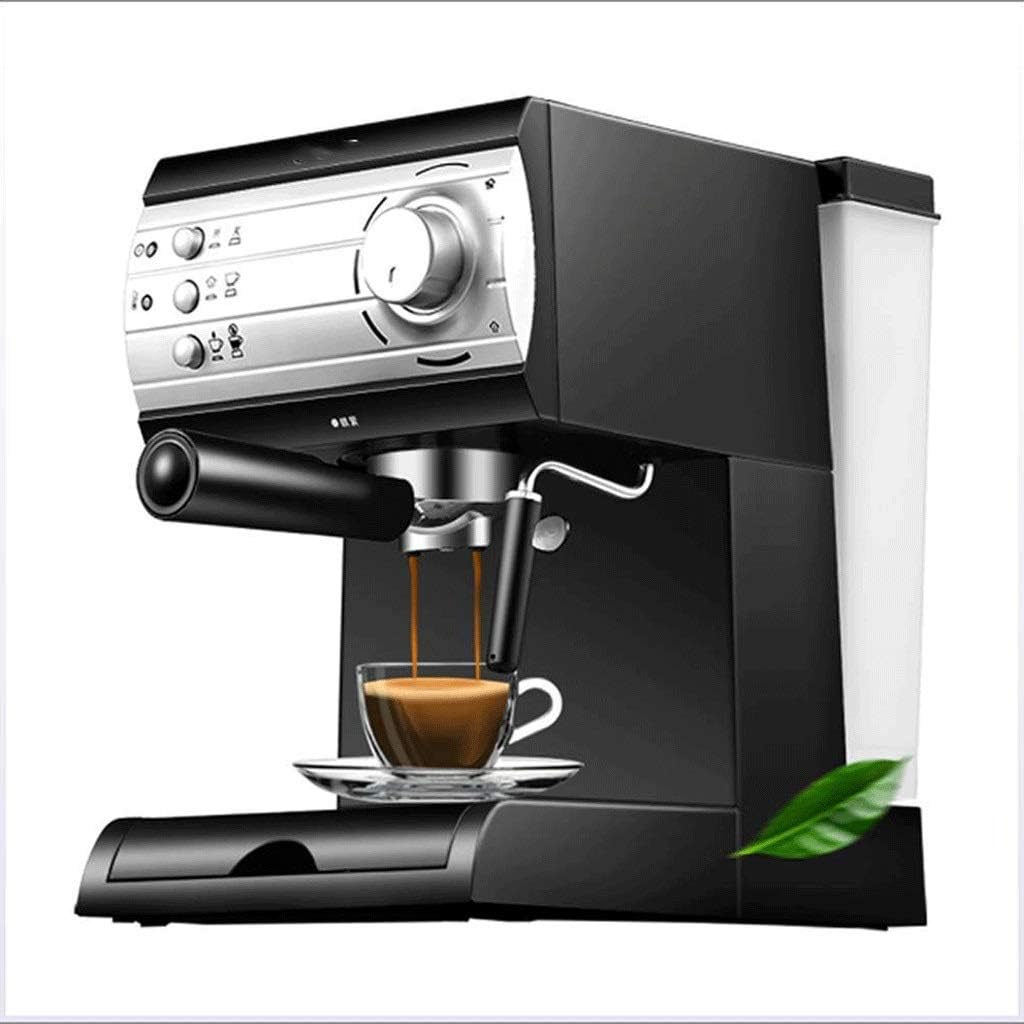 FLBT Kaffeemaschine, 850 W, Schwarz/Silber, gewerbliche und gewerbliche italienische halbautomatische