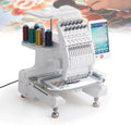 BDJSN Stickmaschinen, Grau, Kommerzielle Stickmaschine mit 12 Nadeln, automatische Computer-Nähmaschine mit 1000 U/m