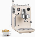 Hlixzoy Milchaufschäumer, 1,7 l, 1700 W, Edelstahl, Schwarz/Silber, Halbautomatische Kaffeemaschine, Gewerblicher Dampfmilchaufschäumer