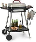 Klarstein Elektrogrill, 40 x 36 cm, 2000 W, Beige/Schwarz, Gatsby Standgrill Tischgrill, Leistung:, EasyGrill Concept