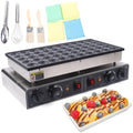 NIGORIY, 1700 W, Schwarz, Poffertjes Pfanne Induktion 50 St Mini Rundpfannkuchen
