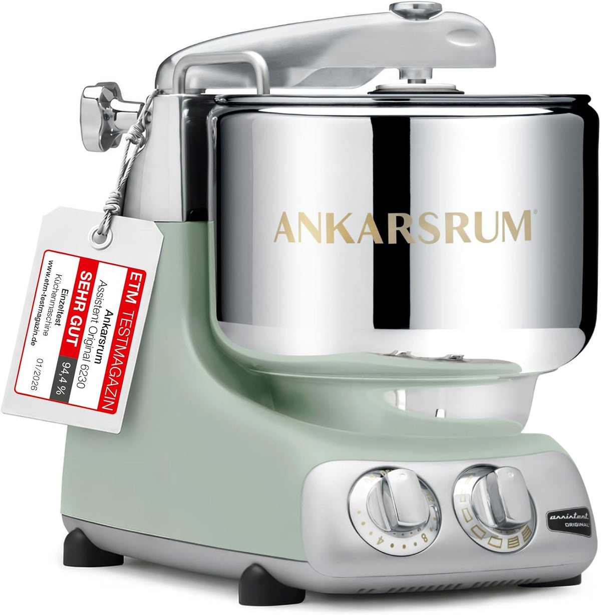 ANKARSRUM Universalküchenmaschinen, Schwarz, Assistent Original 6230 Küchenmaschine, Nordic Sage
