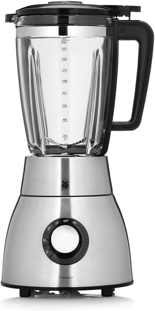 WMF Standmixer, 1,8 l, Schwarz, Kult Pro, 25.000 U/min, 1.400 Watt, Glasbehälter, Mixer Hochleistungsmixer, Smoothie