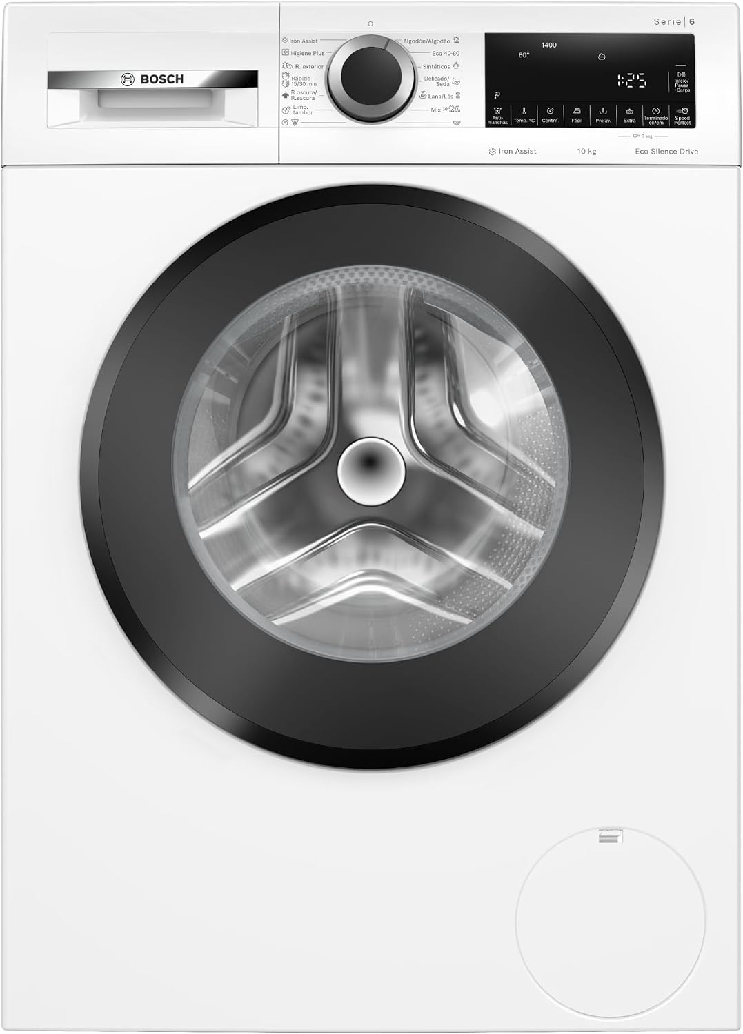 Bosch Waschmaschine, 10 kg, Weiss, Frontlader, Iron Assist, Pause + Ladung, fleckenabweisend, WGG254Z5ES