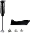 bamix Stabmixer, Silber/Schwarz, Set cordless PRO kabellos, extra lange Achse, inkl. Messer, Quirl, Schlagscheibe aus Edelstahl