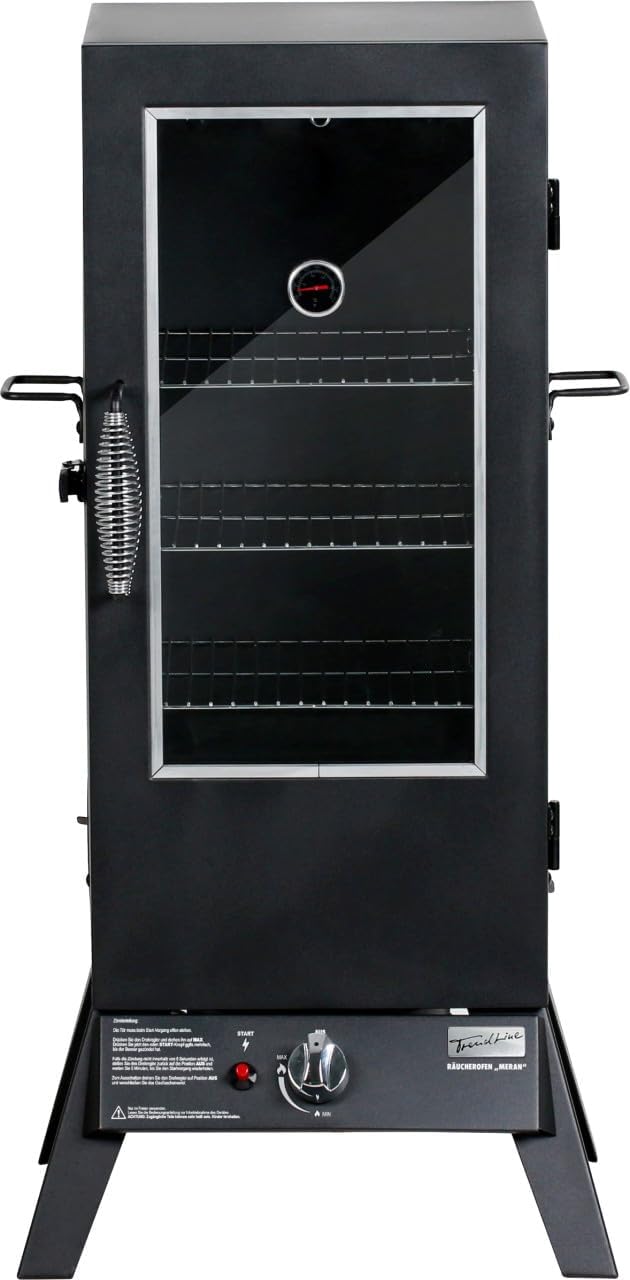 TrendLine Outdoor-Grill, Silber, Gas-Räucherofen Meran Gasgrills, Holz, Holzkohle