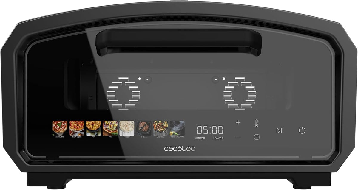 Cecotec Pizzaofen, Schwarz, Elektrisch Pizza&Co 500 Gyro