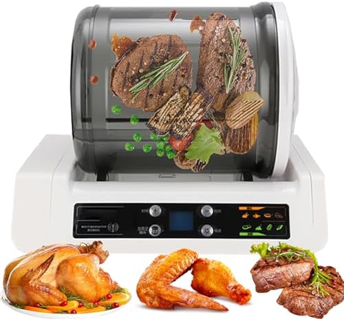 Fleischhämmer & -klopfer, Schwarz, Elektrischer Vakuum-Marinator mit 10-Stunden-Timer zum, Burger, Speck und Gemüse