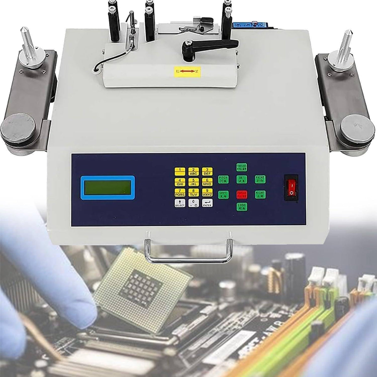 Automatischer Frequenzzähler & Impulsgeber, Grau, SMT-SMD-Teilezähler, 50-W-Spulenzählmaschine mit Leckerkennung