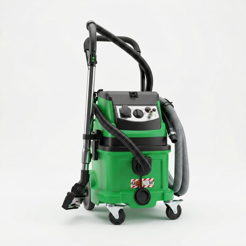 ViMa24 Staubsauger, 1600 W, Schwarz, Industriesauger - Nass-Trockensauger mit Klopffunktion