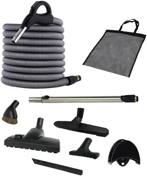 AX CENTRAL VAC Staubsauger, 12m, Schwarz, Reinigungskit GRAND langer für einen Zentralstaubsauger, Kompatibel mit den Modellen BEAM