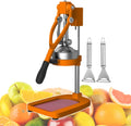 QUSYZD Saft- & Zitruspressen, Edelstahl + Aluminiumlegierung, Silber/Grün/Orange, Einfache Bedienung, arbeitssparender